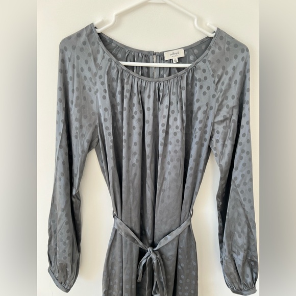 Wilfred Silk Polka dot Midi Dress - Picture 3 of 5